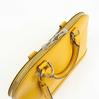 Louis Vuitton Alma Epi Leather, Yellow, Leather, Handbag