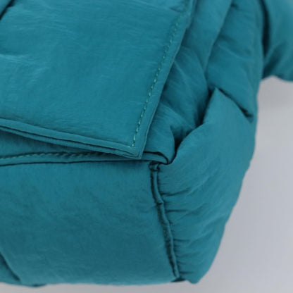 Bottega Veneta Padded Tech Cassette Intrecciato Nylon, Turquoise, Nylon, Crossbody Bag