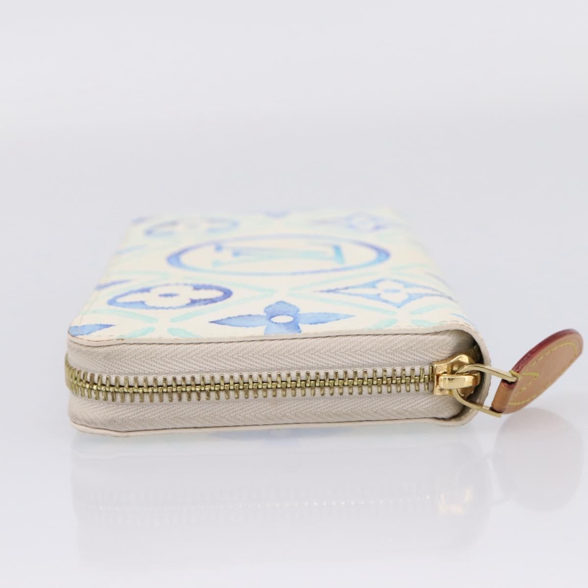 Louis Vuitton Zippy By The Pool Monogram Tile Canvas, Blue, Canvas, Wallet