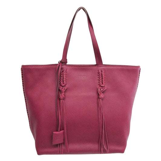 TOD'S, Purple, Leather, tote