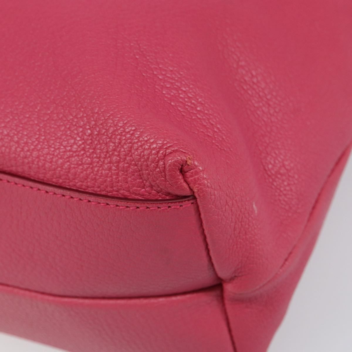 Salvatore Ferragamo Gancini Tote Leather, Pink, Leather, Tote Bag