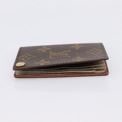 Louis Vuitton Porte Cartes Pression Card Case Monogram Canvas, Brown, Canvas, Card Holder