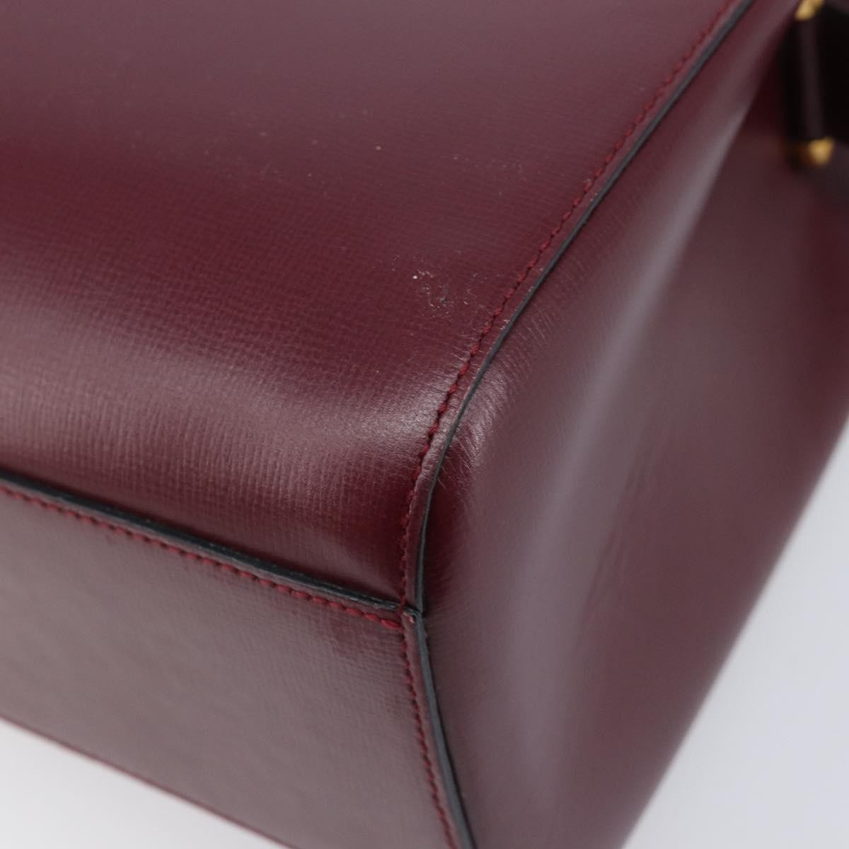 Cartier Must de cartier Leather, Burgundy, Leather, Shoulder Bag
