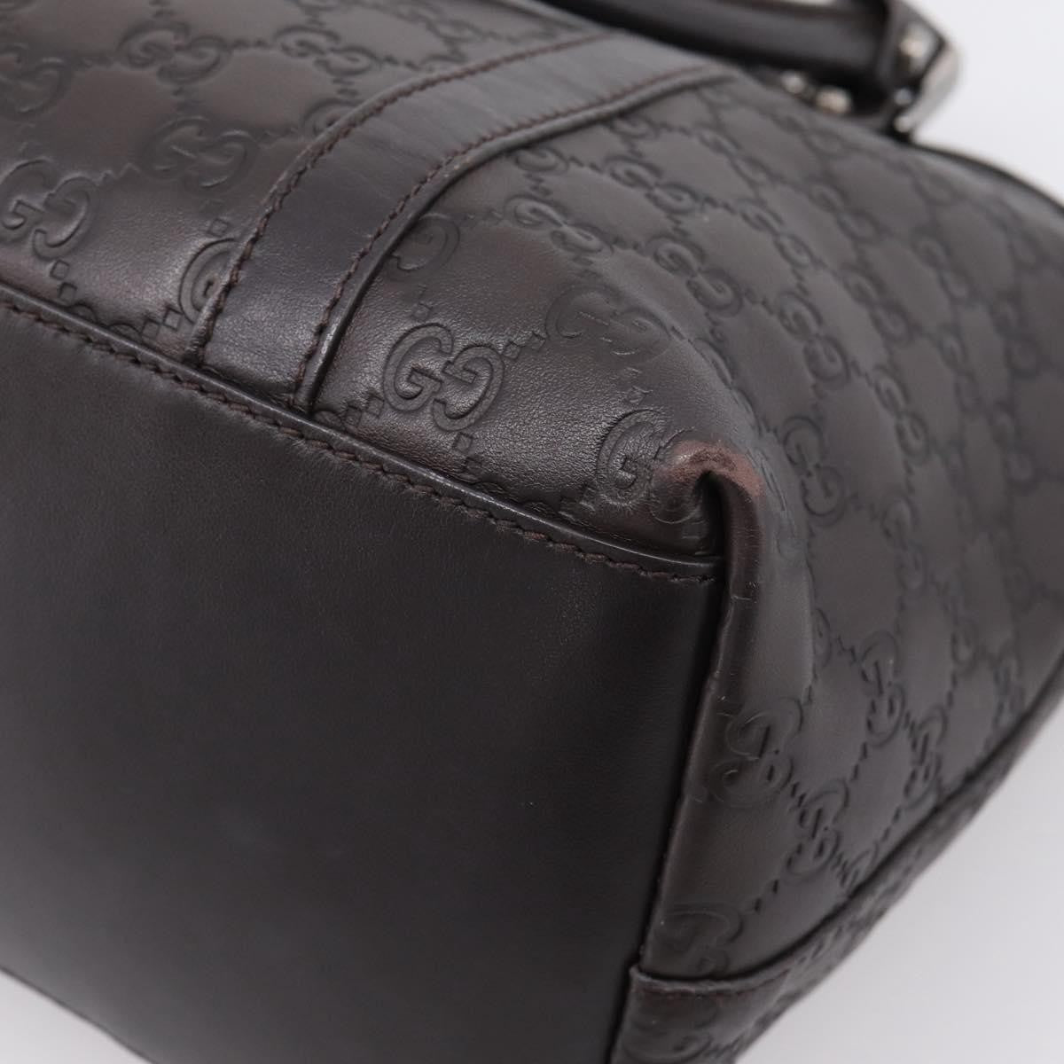 Gucci GG Charm Convertible Dome Satchel Guccissima Leather, Brown, Leather, Handbag