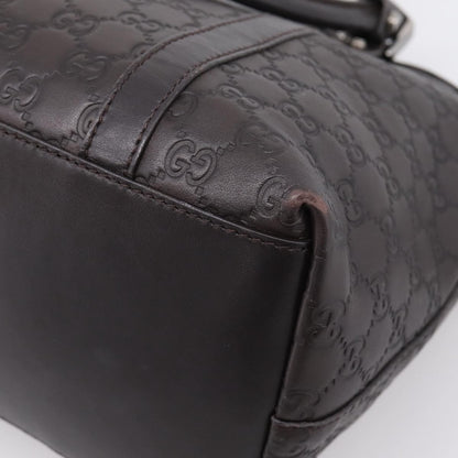 Gucci GG Charm Convertible Dome Satchel Guccissima Leather, Brown, Leather, Handbag
