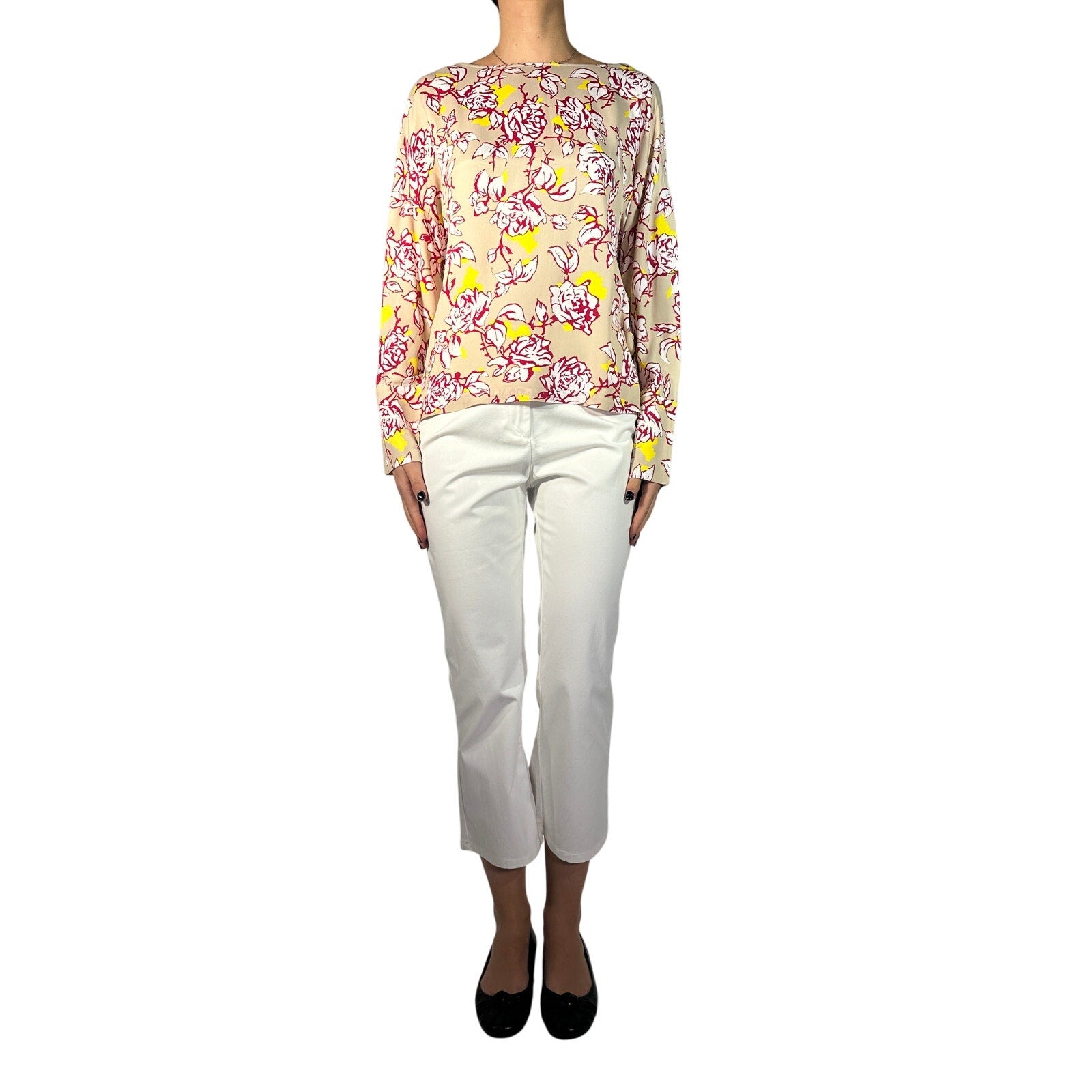 Liviana Conti Floral Silk Blouse