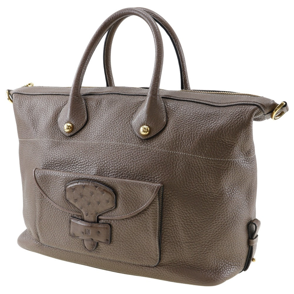 Loewe MAY, Brown, Leather, tote