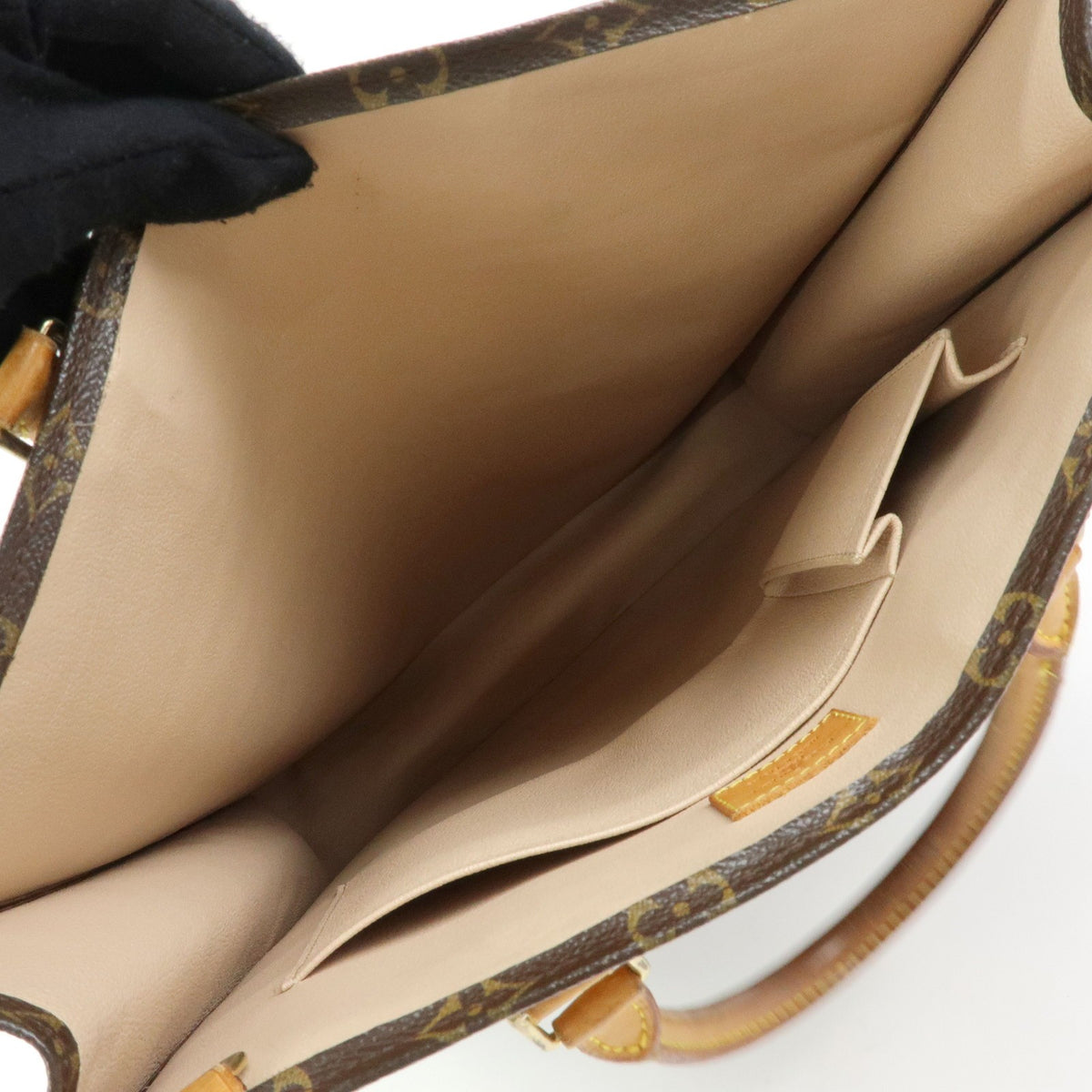 Louis Vuitton Vintage Sac Plat Monogram Canvas, Brown, Canvas, Handbag