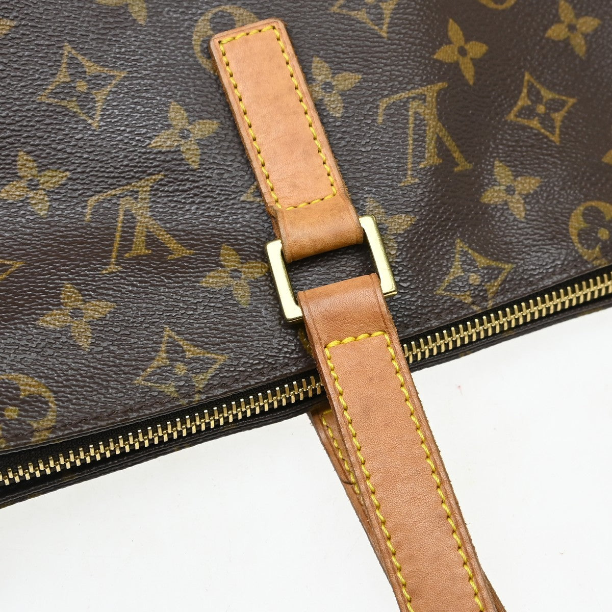 Louis Vuitton Cabas Mezzo Monogram Canvas, Brown, Canvas, Tote Bag