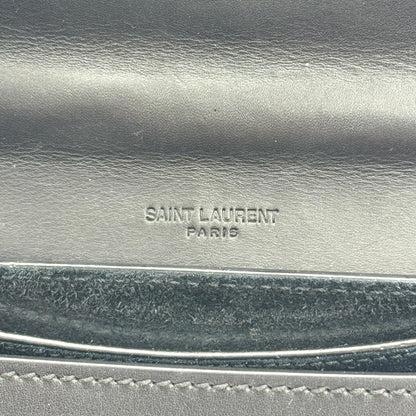 Saint Laurent Kaia Leather, Black, Leather, Shoulder Bag