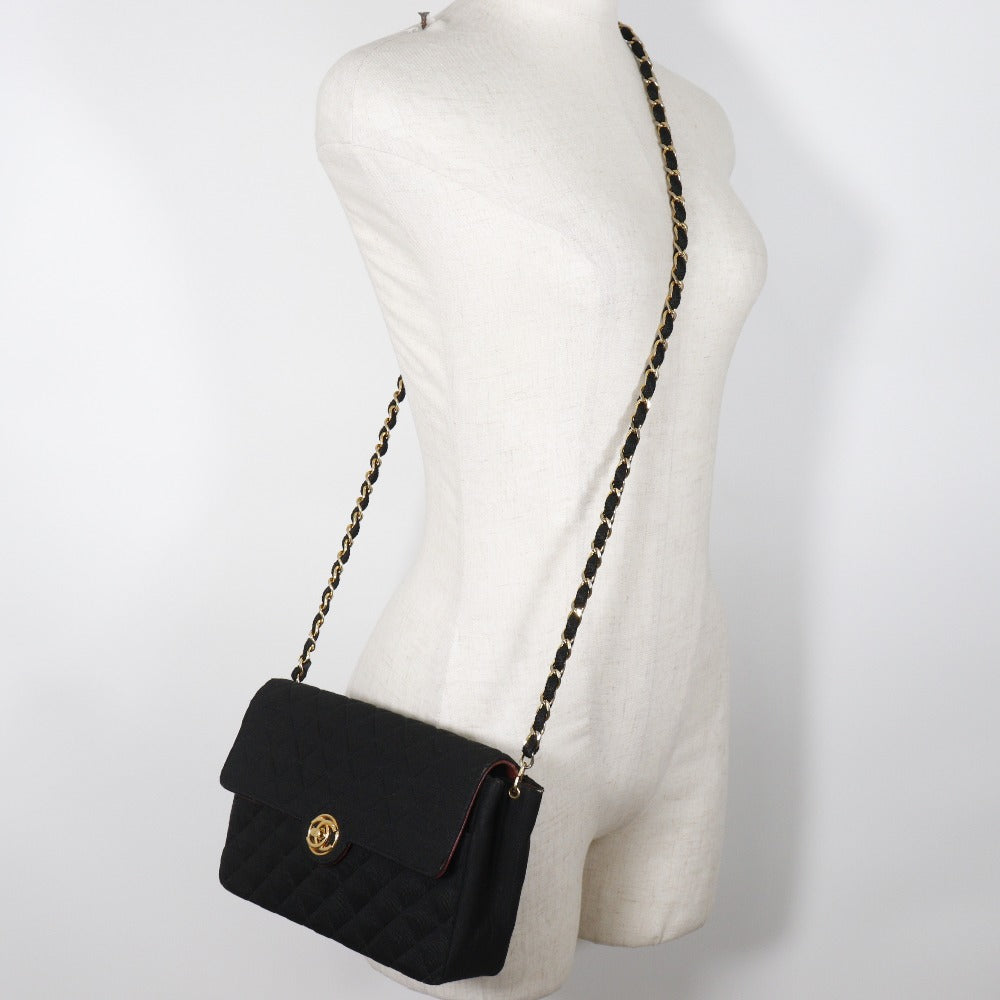 Chanel, Black, Cotton, shoulder