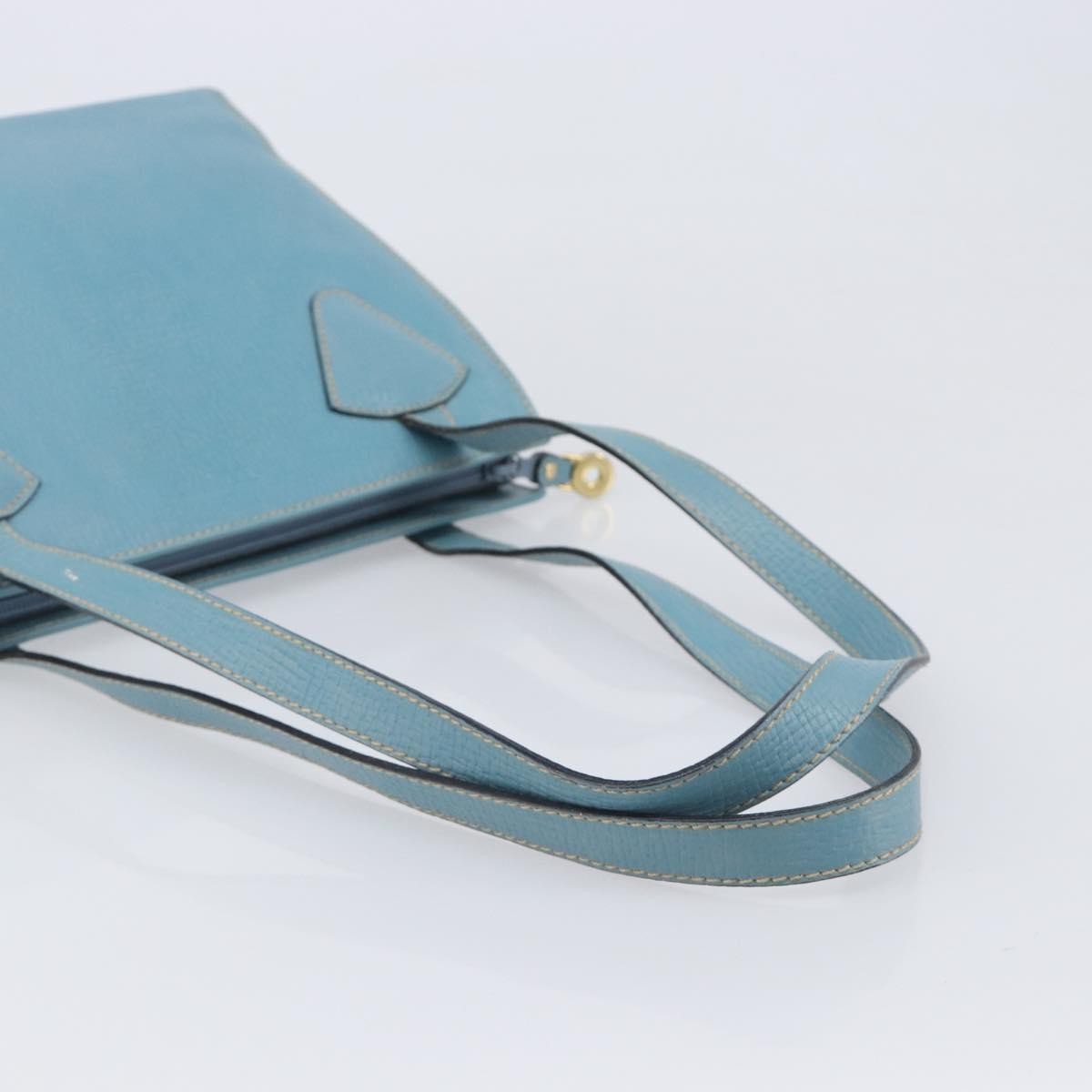 Loewe Tote Leather, Blue, Leather, Tote Bag