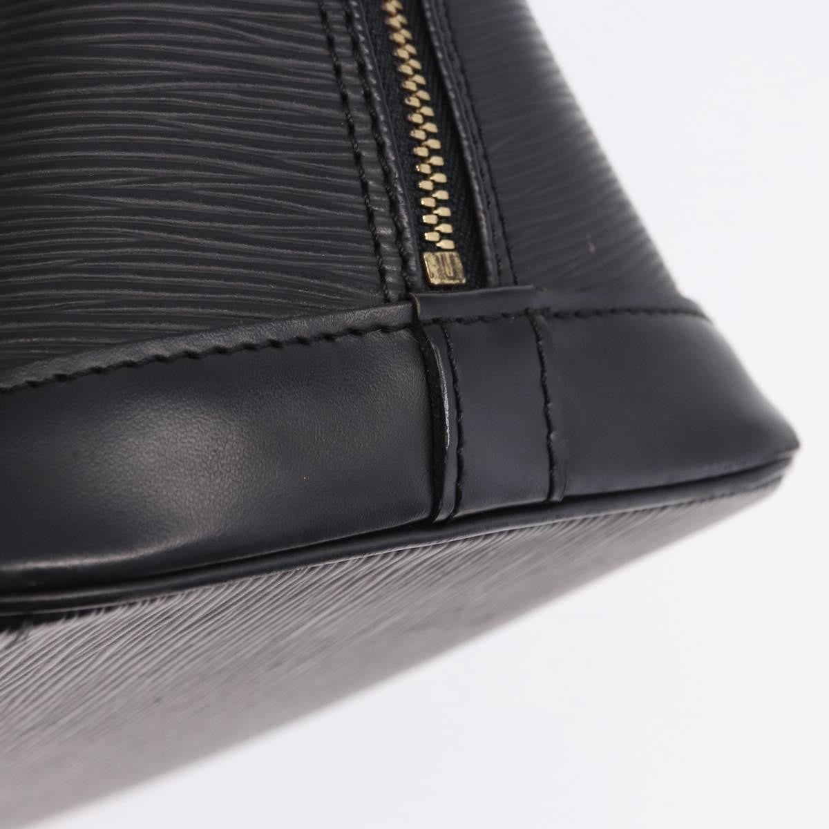 Louis Vuitton Alma Epi, Black, Leather, Handbag