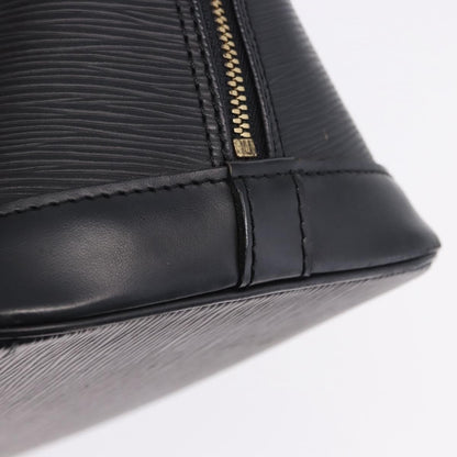 Louis Vuitton Alma Epi, Black, Leather, Handbag