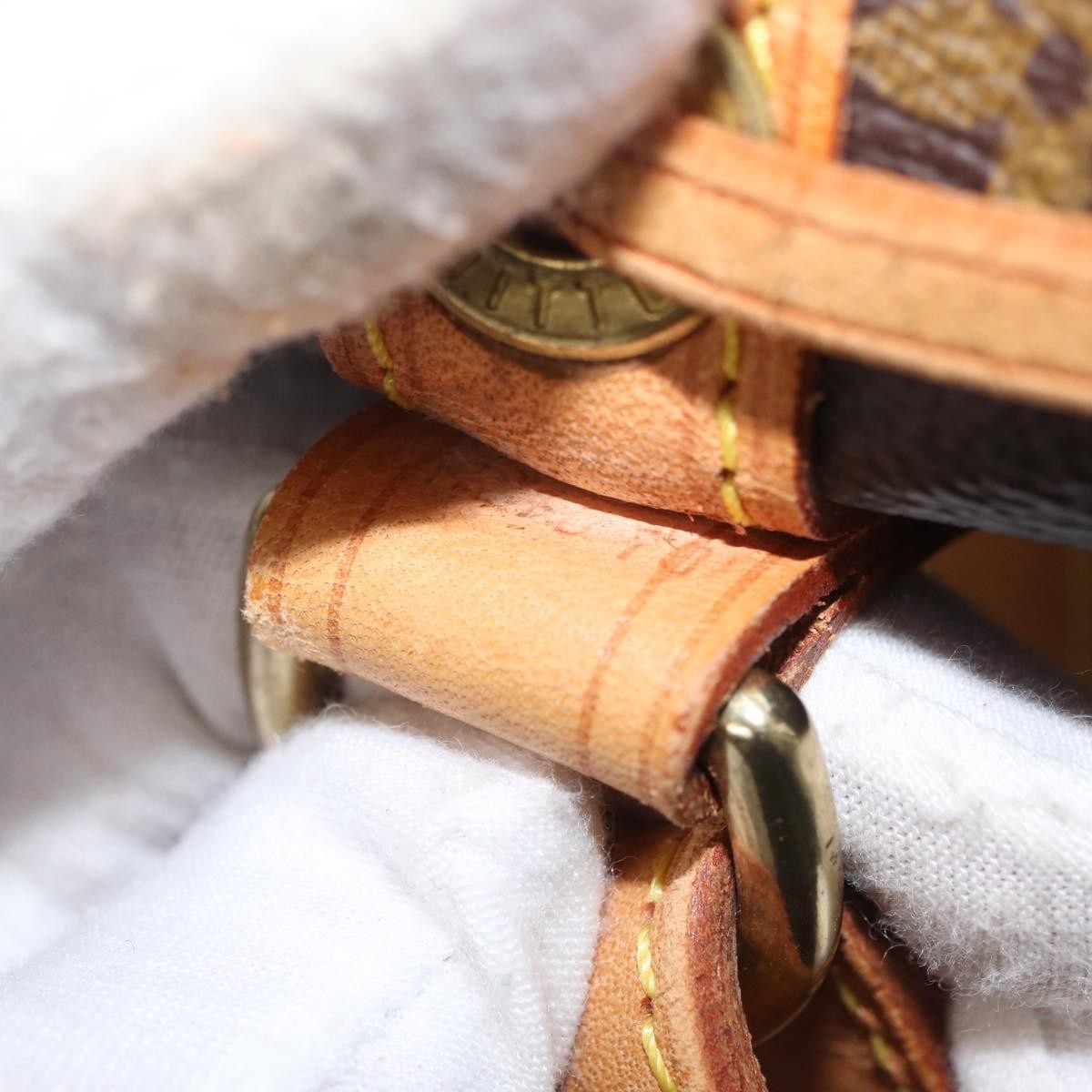 Louis Vuitton Petit Noe Monogram Canvas, Brown, Canvas, Handbag