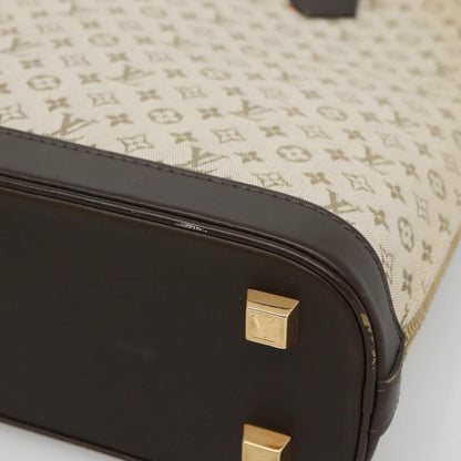Louis Vuitton Alma Mini Lin Monogram, Khaki, Canvas, Handbag