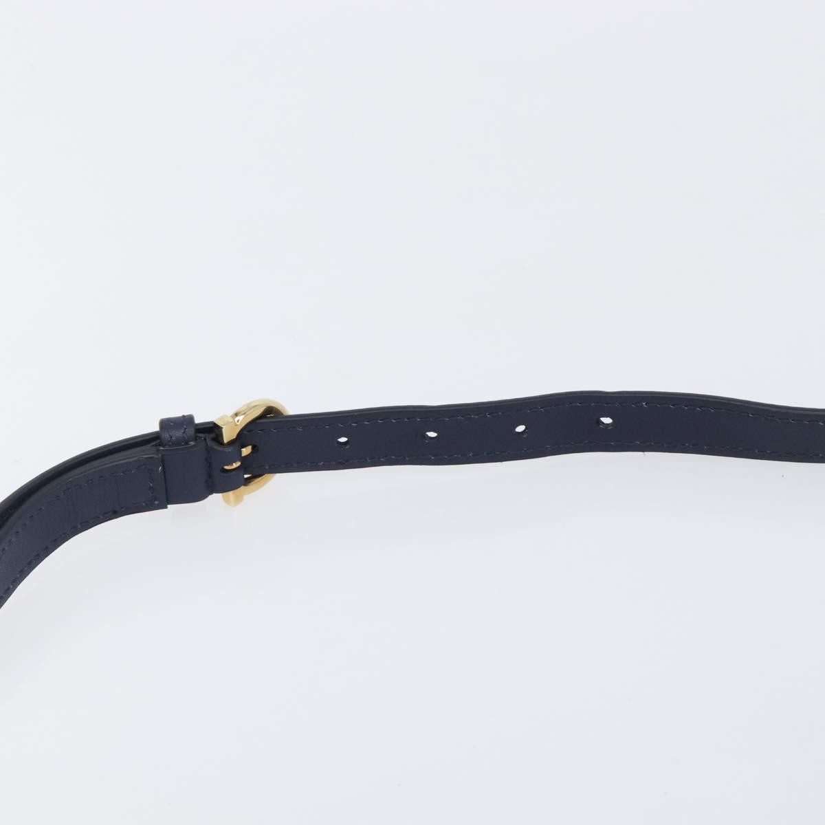 Salvatore Ferragamo Vintage Gancini Top Handle Leather, Navy, Leather, Handbag
