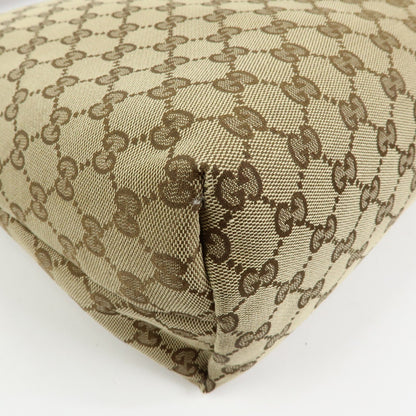 Gucci Web Strap Messenger GG Canvas, Beige, Canvas, Handbag