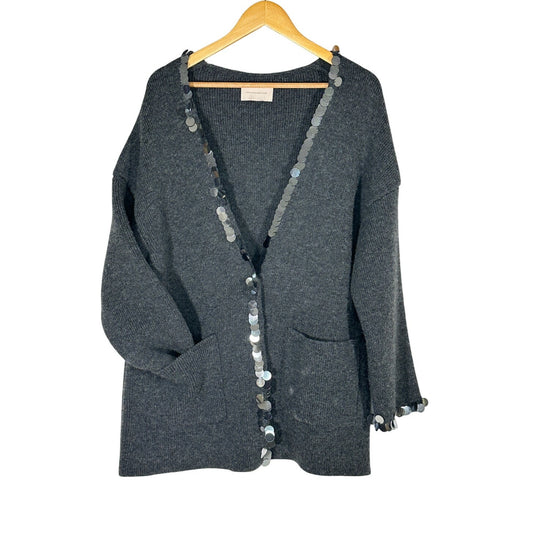 CHRISTOPHER KANE Sequin Wool Cardigan