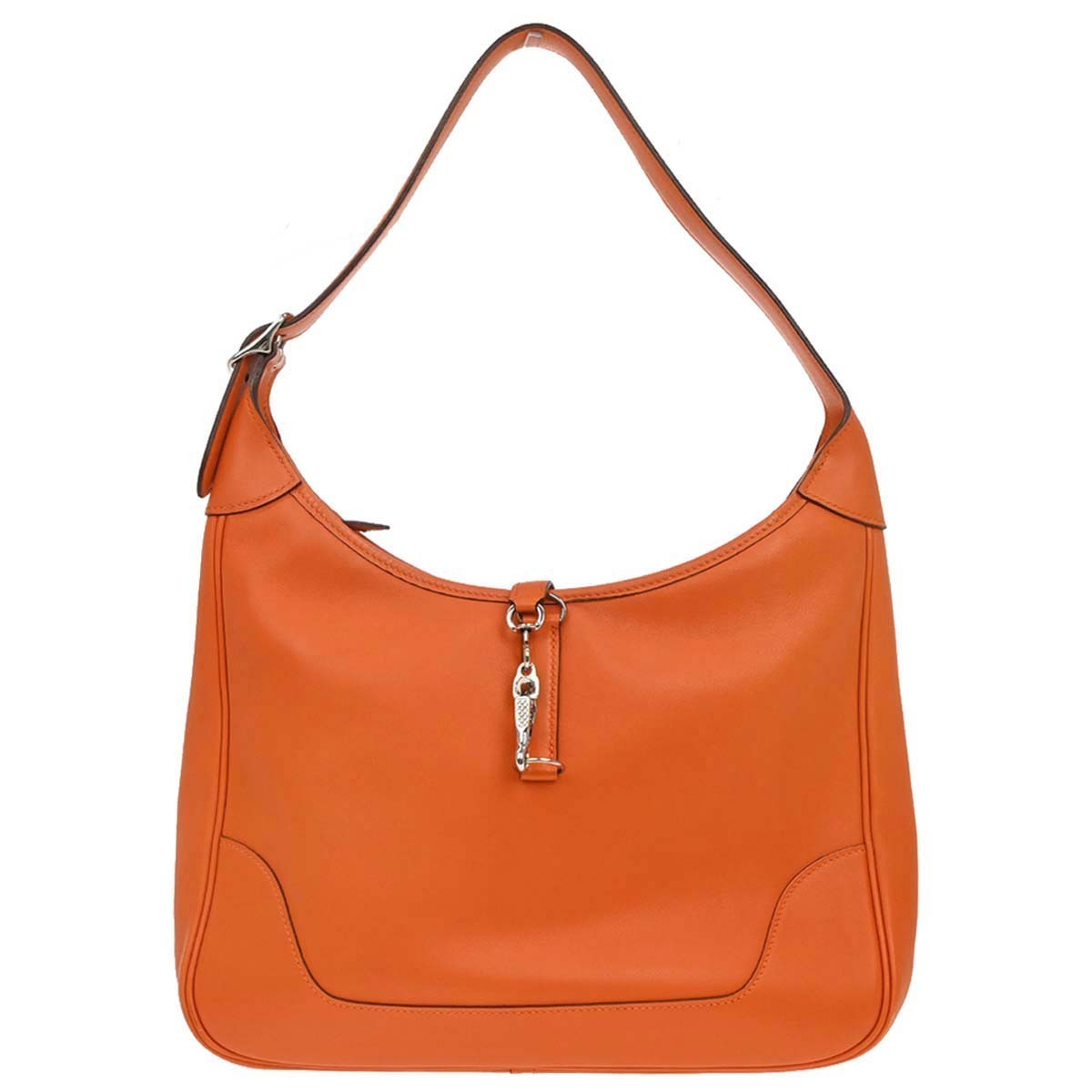 Hermes Trim Epsom, Orange, Leather, Shoulder Bag