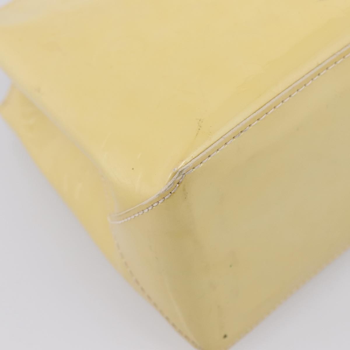 Louis Vuitton Wilshire Monogram Vernis, Yellow, Patent Leather, Handbag