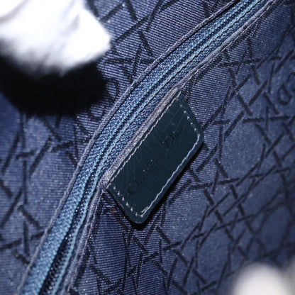 Christian Dior Vintage Lady Dior Bag Cannage Quilt Denim, BLUE, CANVAS, Tote bag