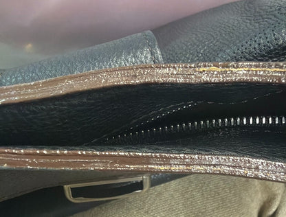 Louis Vuitton Solar Mahina Leather, Black, Leather, Handbag