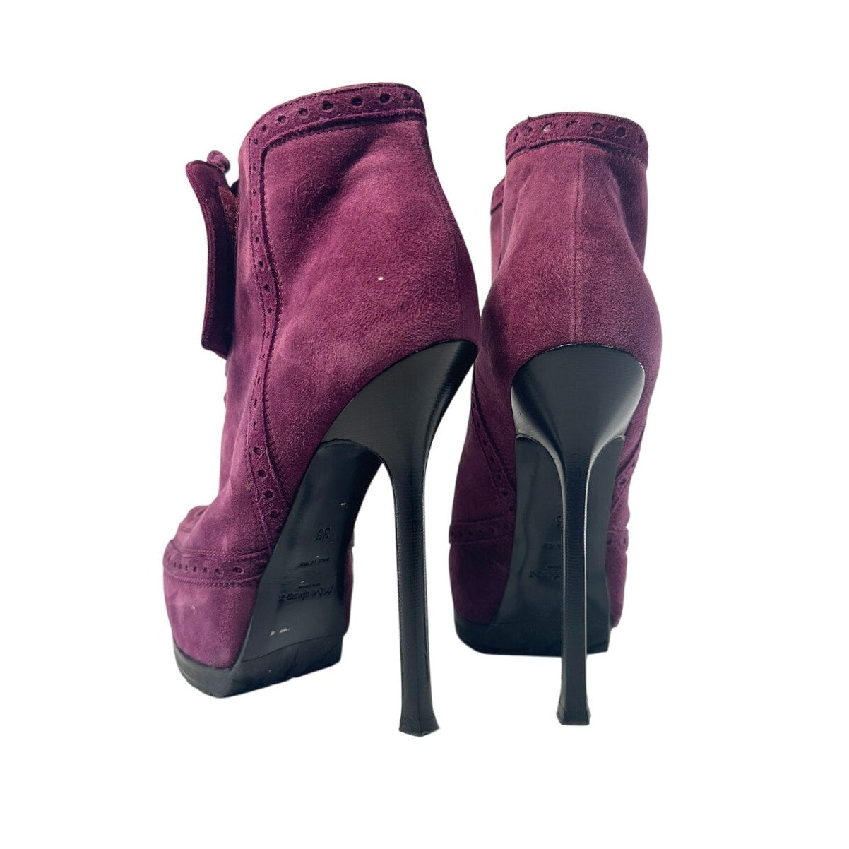 Ботинки на шпильке со шнуровкой от YVES SAINT LAURENT