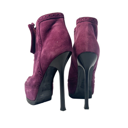 Ботинки на шпильке со шнуровкой от YVES SAINT LAURENT