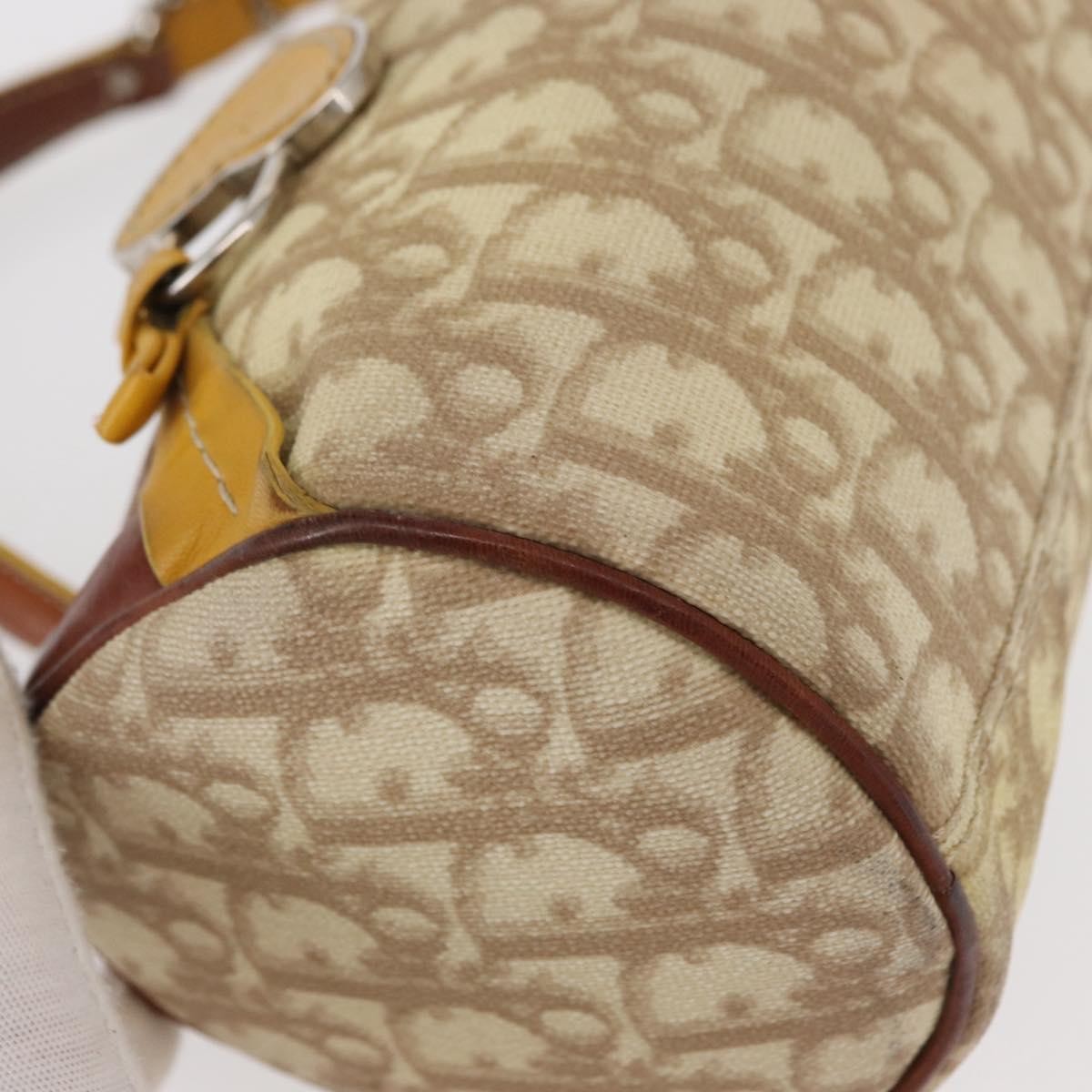 Christian Dior Vintage Trotter Romantique Diorissimo Coated Canvas, Beige, Canvas, Shoulder Bag