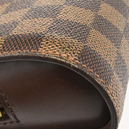 Louis Vuitton Pochette Saint Louis Damier Ebene, Brown, Canvas, Clutch