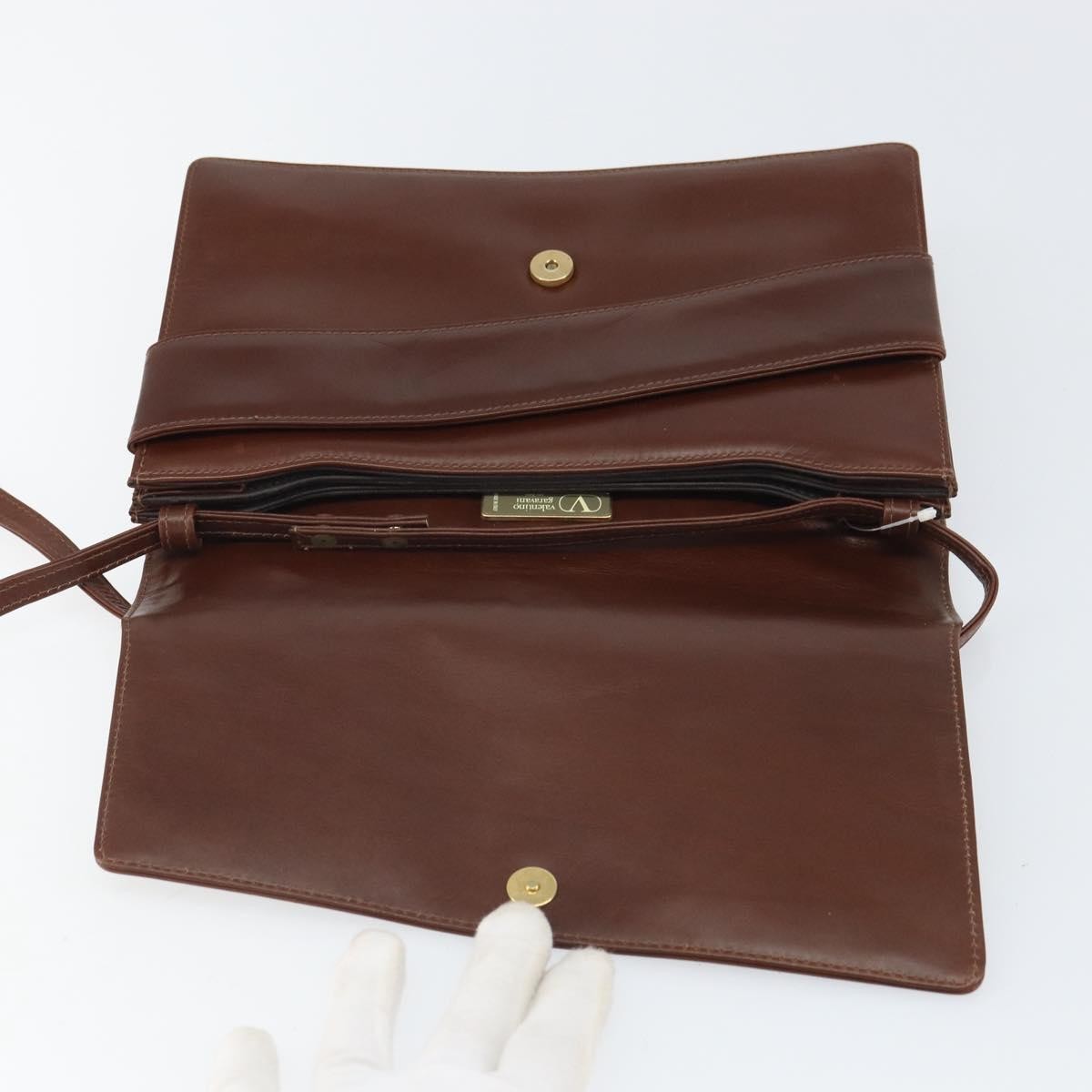 Valentino Garavani Vintage Leather, Brown, Leather, Shoulder Bag