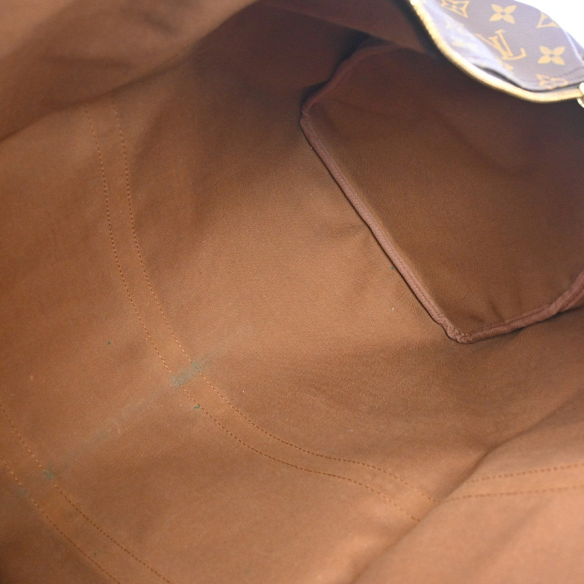 Louis Vuitton Keepall Monogram, Brown, Canvas, Travel Bag