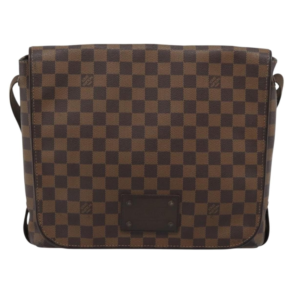 Louis Vuitton Brooklyn Damier Ebene, Brown, Canvas, Shoulder Bag