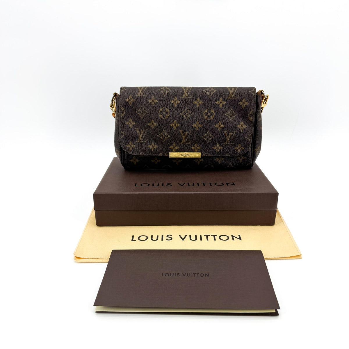 Louis Vuitton Favorite Monogram Canvas, Brown, Canvas, Handbag