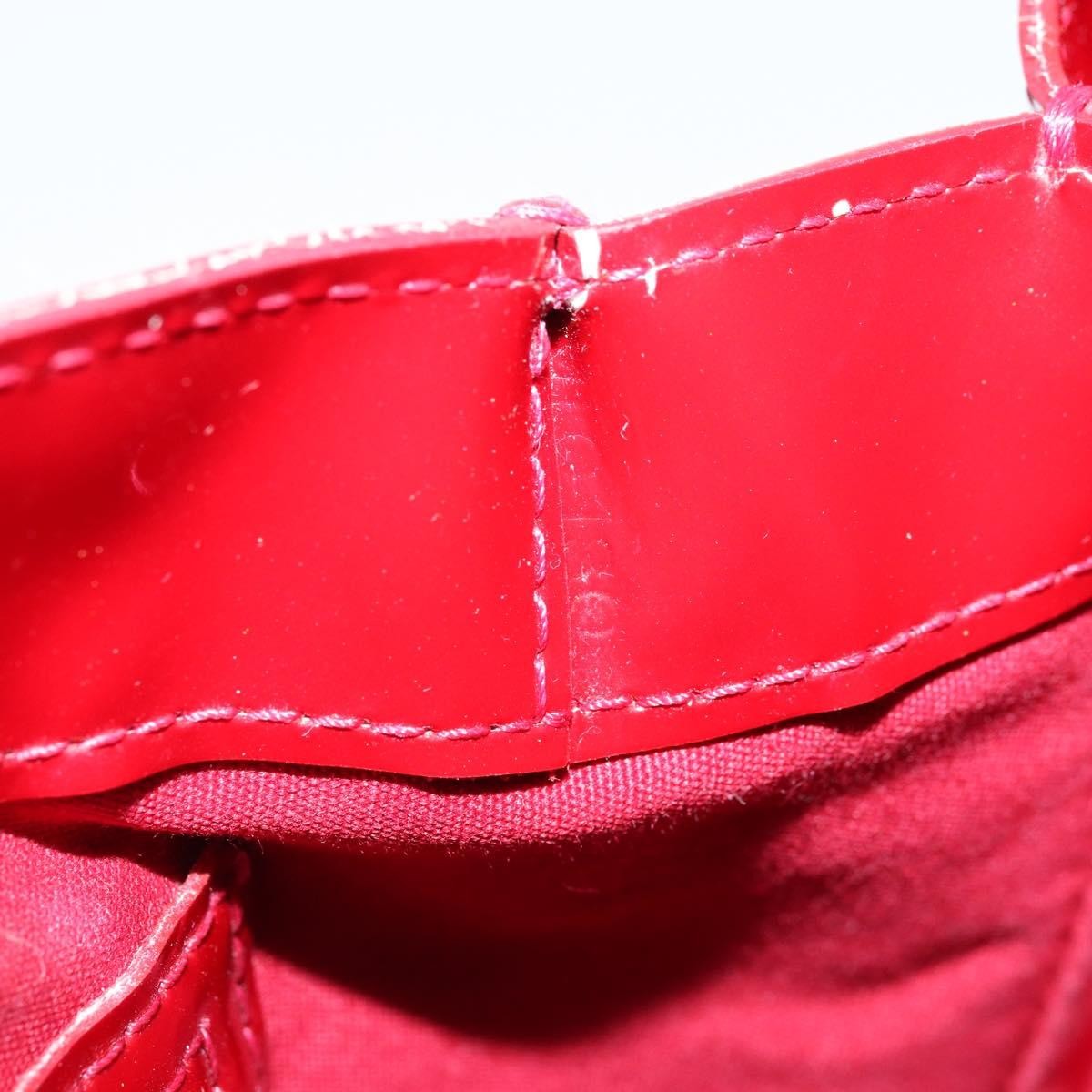 Louis Vuitton Wilshire Monogram Vernis, Red, Patent Leather, Handbag