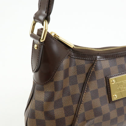 Louis Vuitton Thames Damier, Brown, Canvas, Handbag