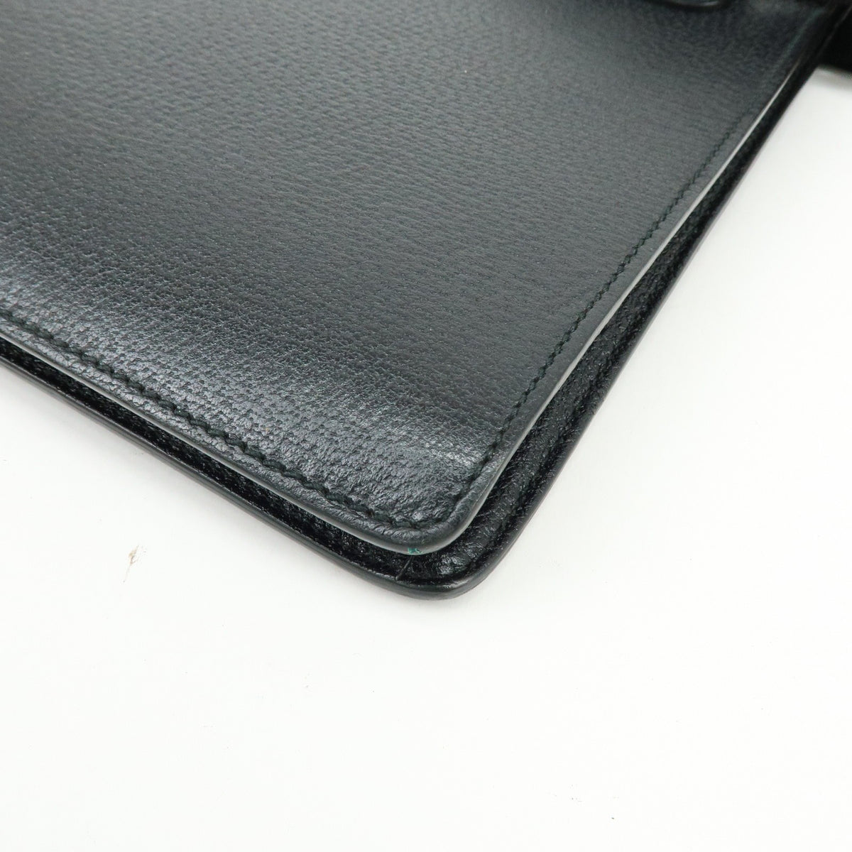 Gucci Web Strap Front Zip Messenger Leather, Black, Leather, Handbag