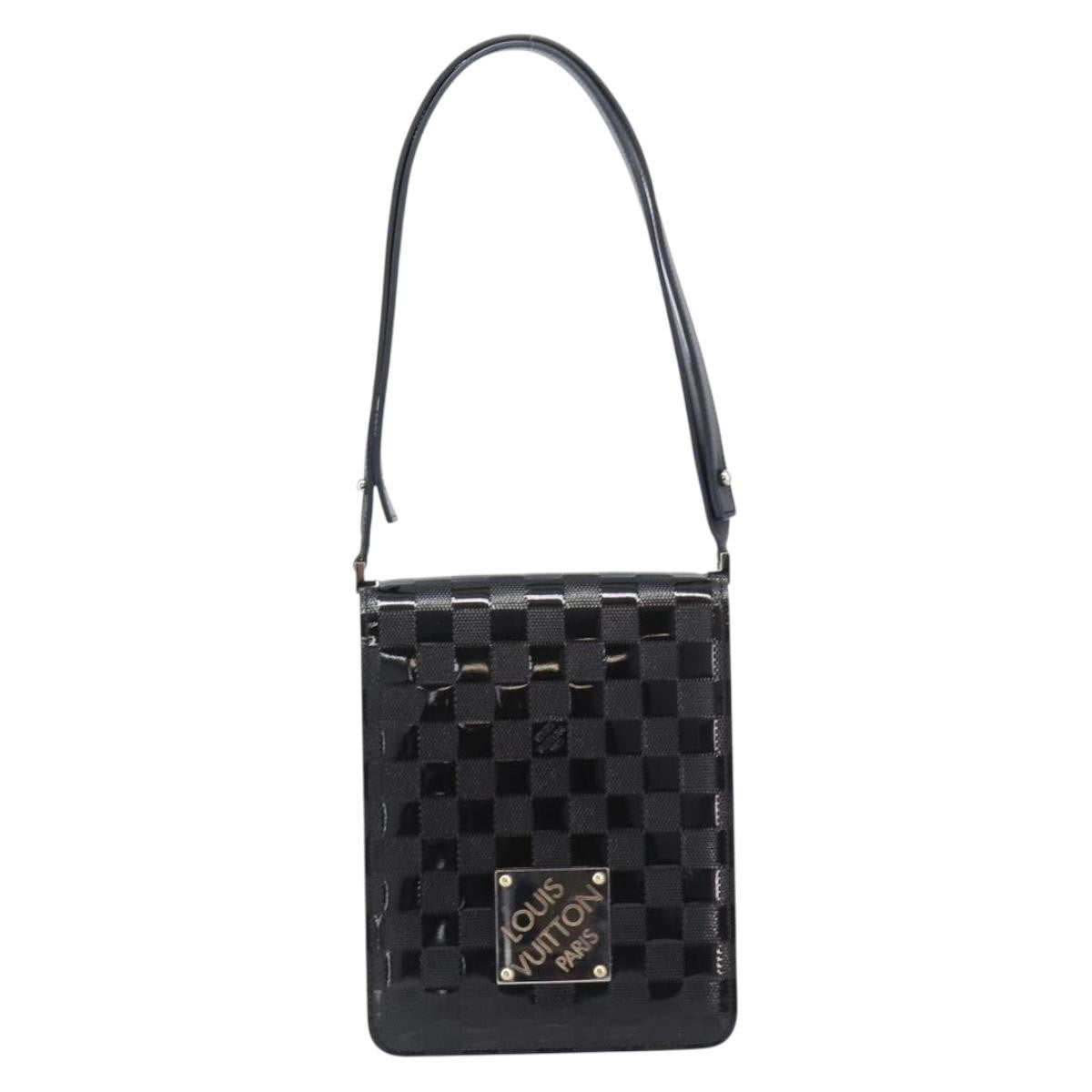Louis Vuitton Cabaret Club Damier Vernis, Black, Patent Leather, Handbag