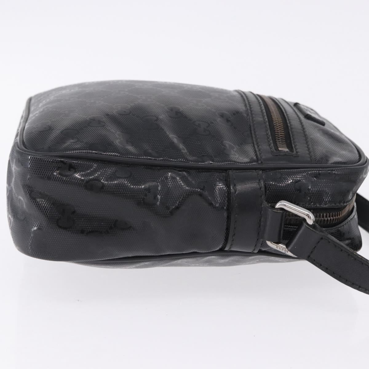 Gucci Zip GG Imprime, Black, Canvas, Shoulder Bag