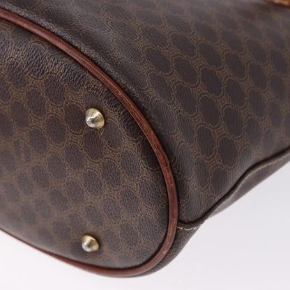 Celine Vintage Macadam Canvas, Brown, Canvas, Handbag