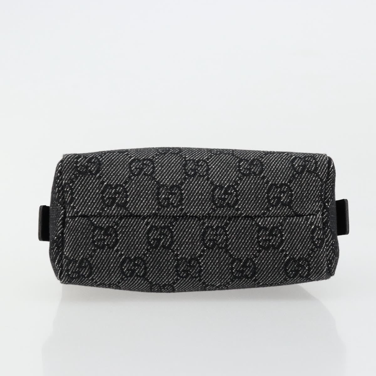 Gucci Zip Pouch GG Coated Canvas, Black, Canvas, Clutch