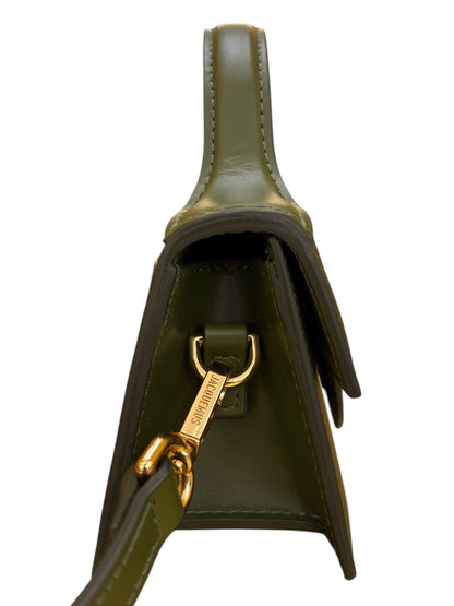 Jacquemus Le Grand Bambino Flap Leather, Green, Leather, Handbag