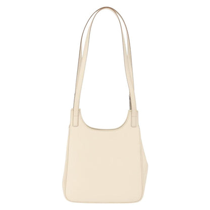 Salvatore Ferragamo Shoulder Leather, Ecru, Leather, Shoulder Bag