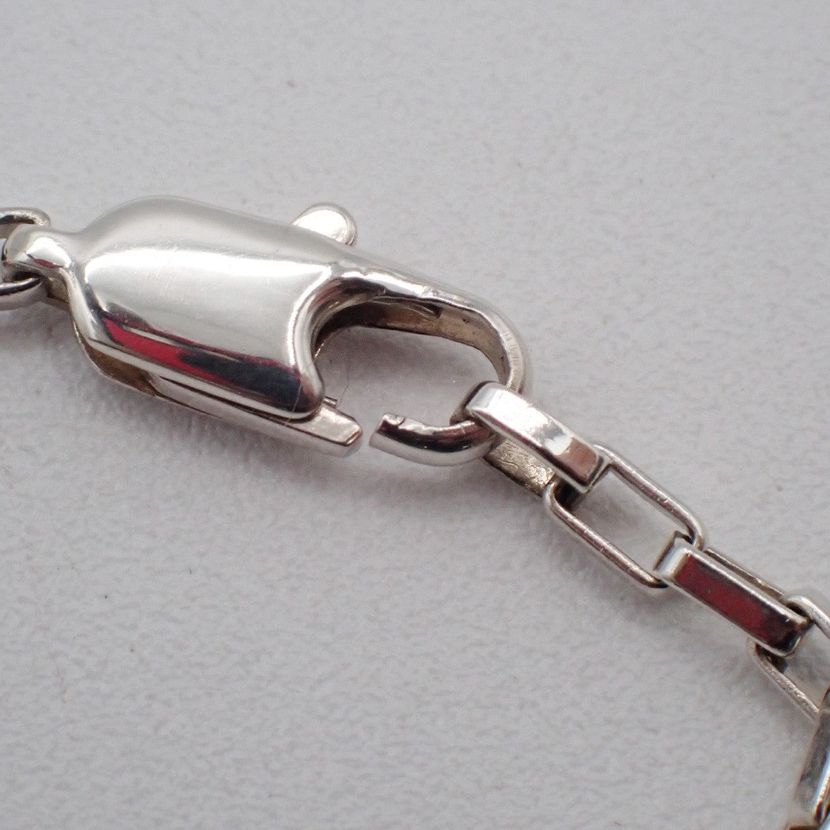 Gucci Logo Plate Sterling Silver, Silver, Silver, Necklace