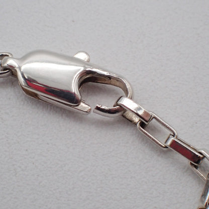 Gucci Logo Plate Sterling Silver, Silver, Silver, Necklace