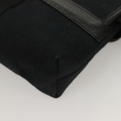 Gucci Buckle Belt GG Canvas, Black, Canvas, Handbag