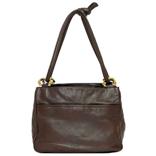 Loewe, Brown, Leather, shoulder