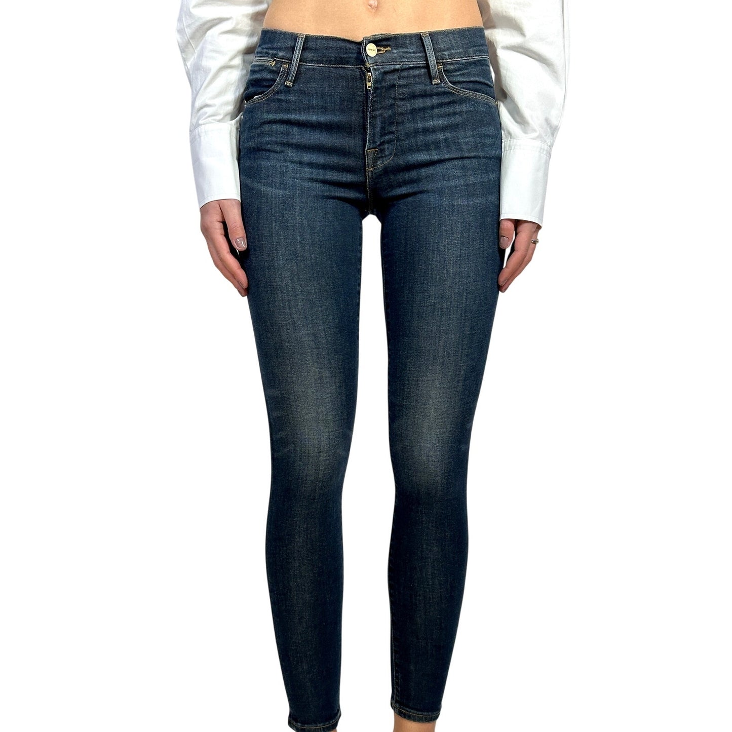 FRAME Le High Skinny Jeans Harvard Wash 27