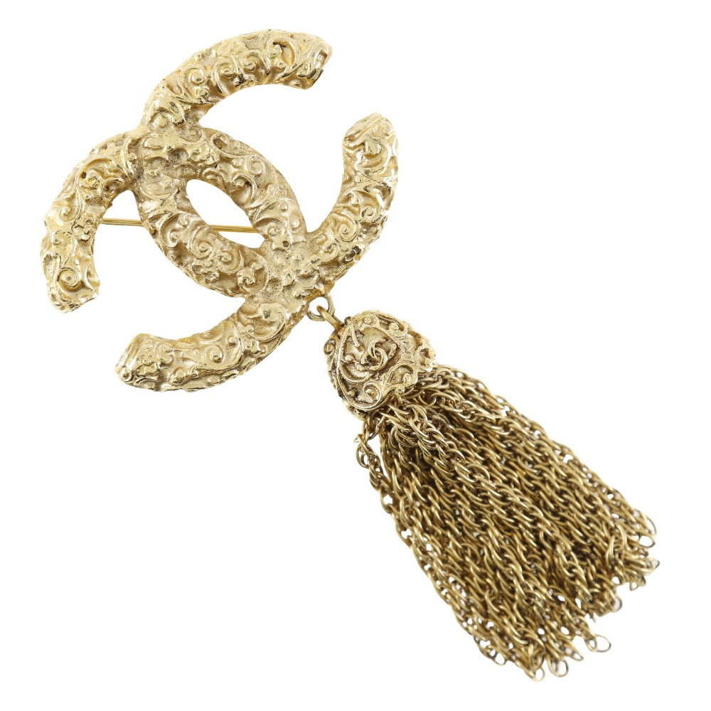 Chanel Coco Mark, Gold, Gold Plated, brooch